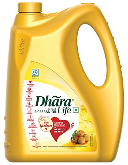 Dhara Ricebran Oil Jar